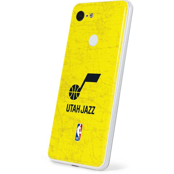 NBA Utah Jazz Yellow Texture Google Pixel 3 Skin