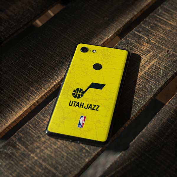 NBA Utah Jazz Yellow Texture Google Pixel 3 Skin