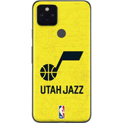 NBA Utah Jazz Yellow Texture Google Pixel 5a Skin