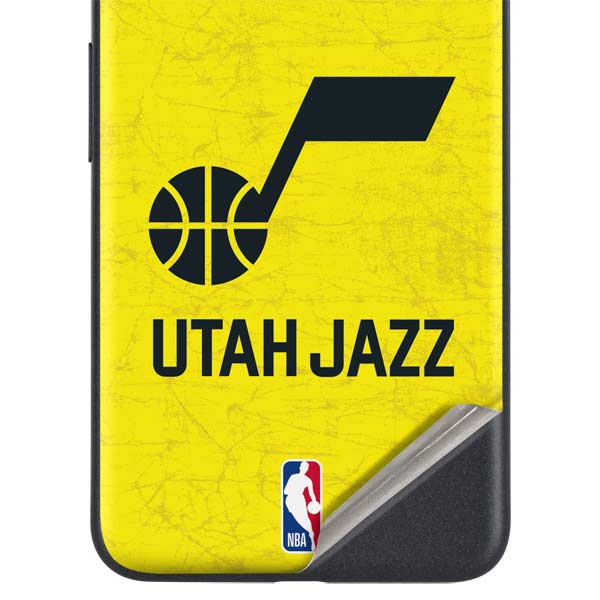 NBA Utah Jazz Yellow Texture Google Pixel 5a Skin