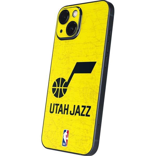 NBA Utah Jazz Yellow Texture iPhone 13 Mini Skin