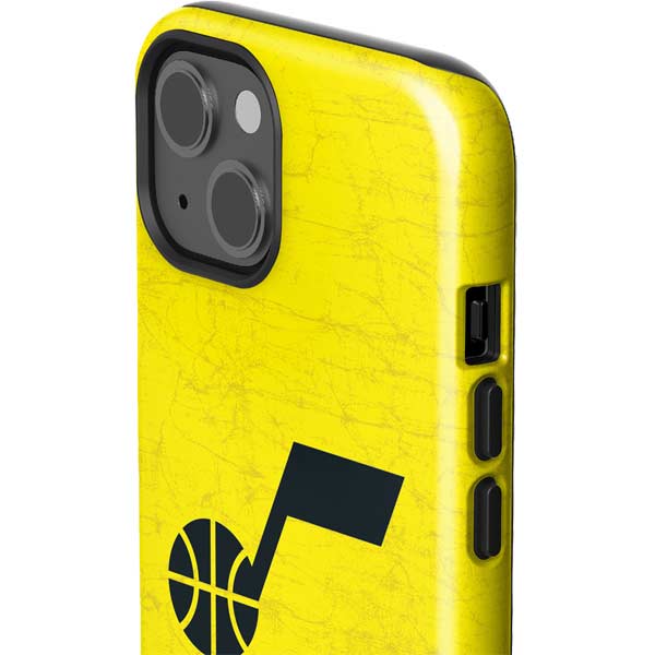 NBA Utah Jazz Yellow Texture iPhone 14 Impact Case