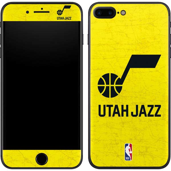 NBA Utah Jazz Yellow Texture iPhone 8 Plus Skin