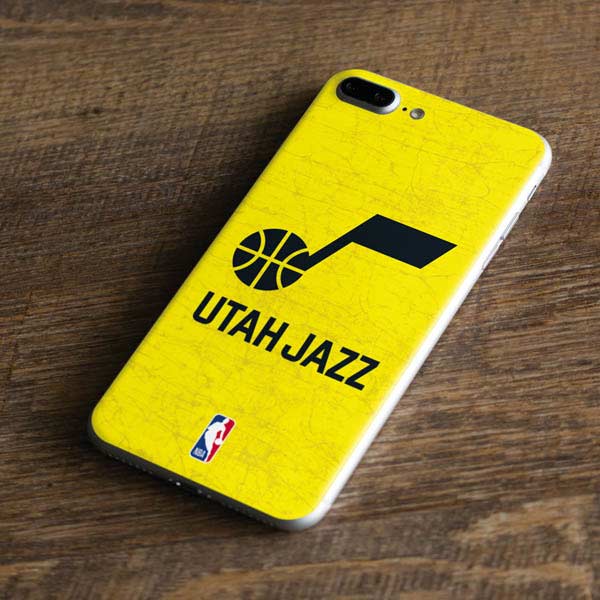 NBA Utah Jazz Yellow Texture iPhone 8 Plus Skin