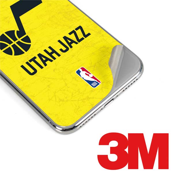 NBA Utah Jazz Yellow Texture iPhone X Skin