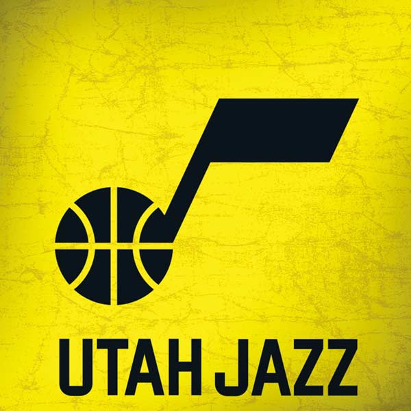 NBA Utah Jazz Yellow Texture iPhone X Skin