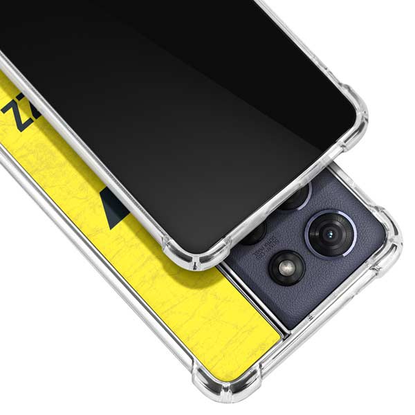 NBA Utah Jazz Yellow Texture Moto G 5G (2025) Clear Case