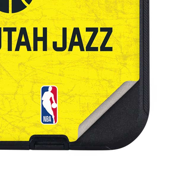 NBA Utah Jazz Yellow Texture Otterbox Defender iPhone Skin