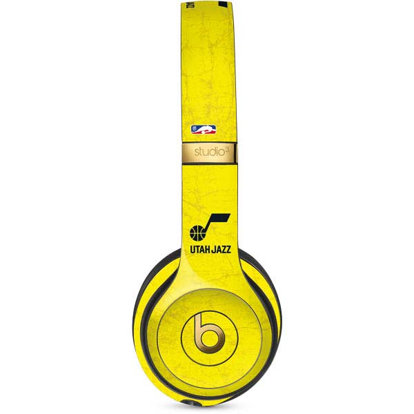 NBA Utah Jazz Yellow Texture Studio Wireless 3 Skin