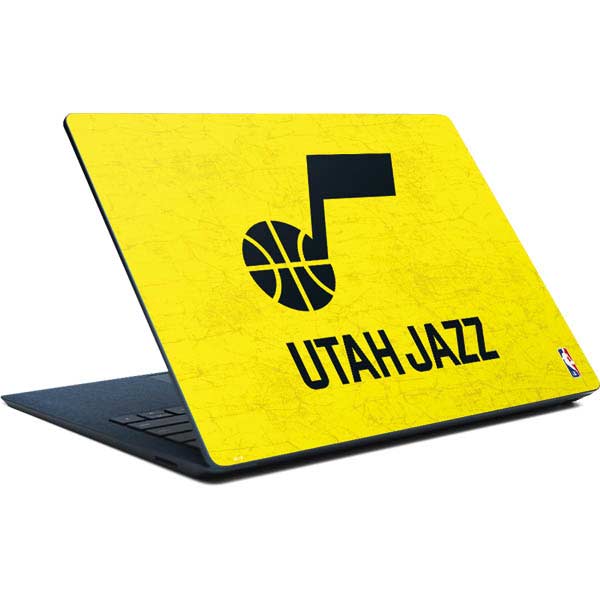 NBA Utah Jazz Yellow Texture Surface Laptop Skin
