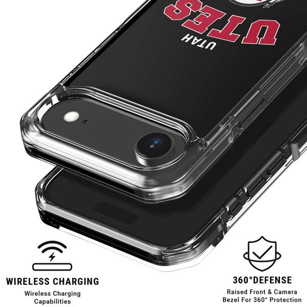 University of Utah Utes Logo iPhone 17 Air Clear Case