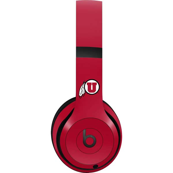 University of Utah Utes Text on Red Beats Studio Pro Wireless Headphones Skin