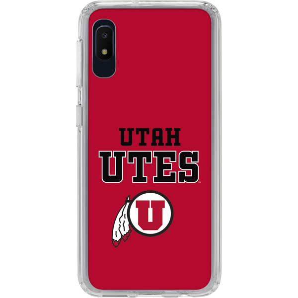 University of Utah Utes Text on Red Galaxy Cases
