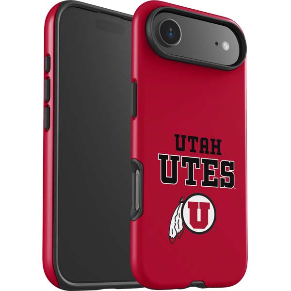University of Utah Utes Text on Red iPhone 17 Air Impact Case