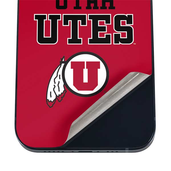 University of Utah Utes Text on Red iPhone 17 Air Skin