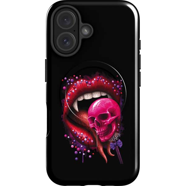 Vampire Skull Lollypop by Sarah Richter iPhone 16 Magsafe Impact Case