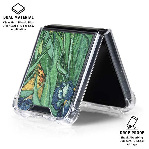 Van Gogh - Irises by Van Gogh Galaxy Z Flip7 Clear Case