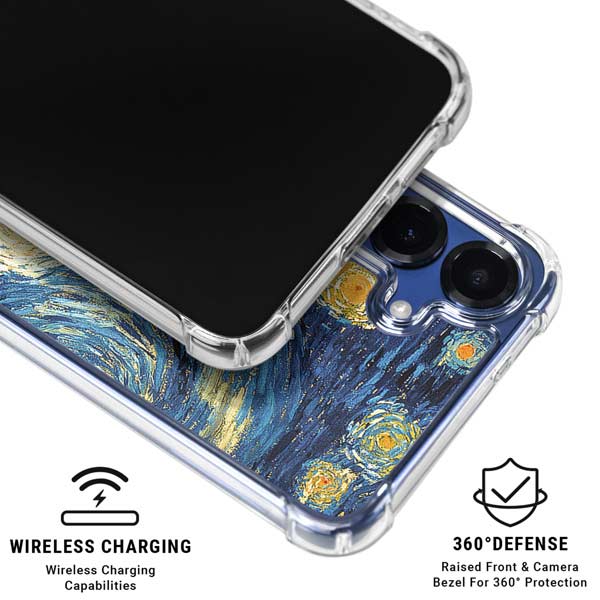 Van Gogh - The Starry Night by Van Gogh Galaxy S25 Plus Clear Case
