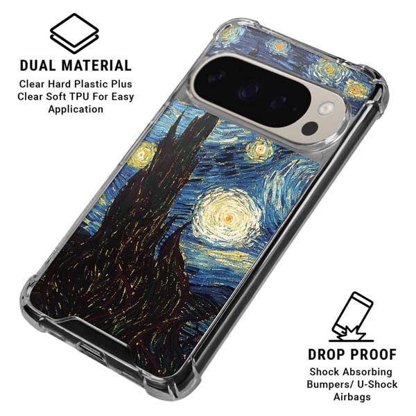 Van Gogh - The Starry Night by Van Gogh Pixel 9 Pro XL Clear Case