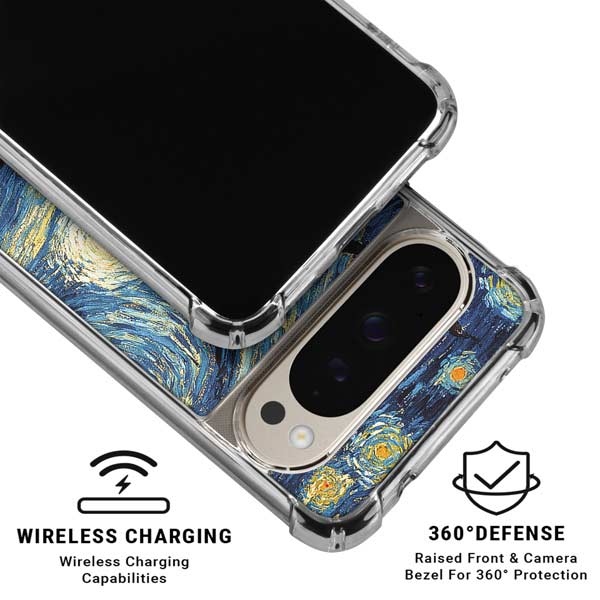 Van Gogh - The Starry Night by Van Gogh Pixel 9 Pro XL Clear Case