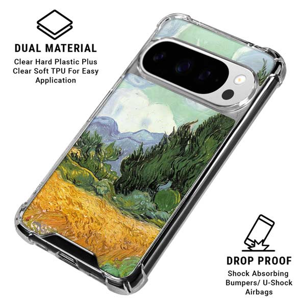 van Gogh - Wheatfield with Cypresses by Van Gogh Google Pixel 10 Pro Clear Case