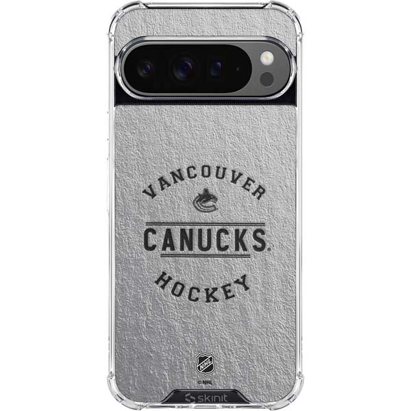 NHL Vancouver Canucks Black Text Google Pixel 10 Pro XL Clear Case