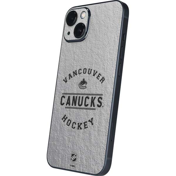 NHL Vancouver Canucks Black Text iPhone 15 Skin