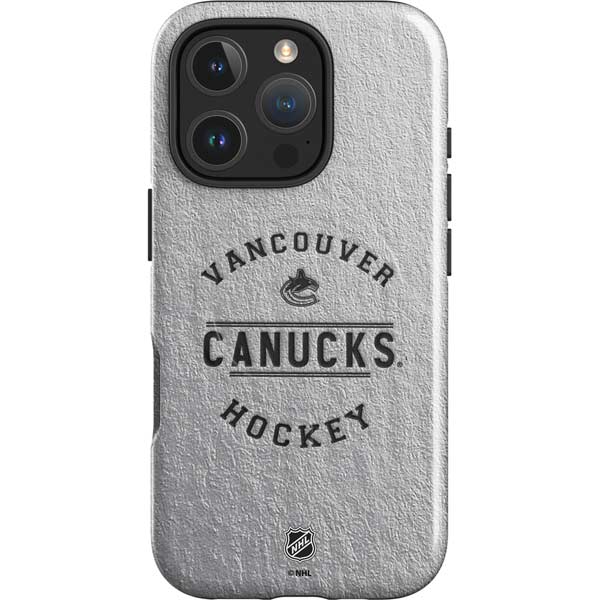 NHL Vancouver Canucks Black Text iPhone 16 Pro Max Magsafe Impact Case