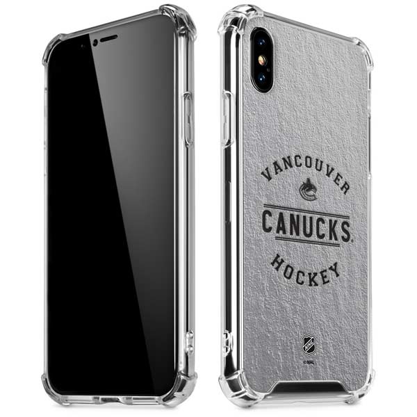 NHL Vancouver Canucks Black Text iPhone X/XS Clear Case