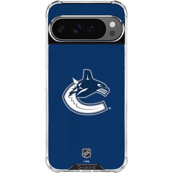 NHL Vancouver Canucks Distressed Google Pixel 10 Pro Clear Case