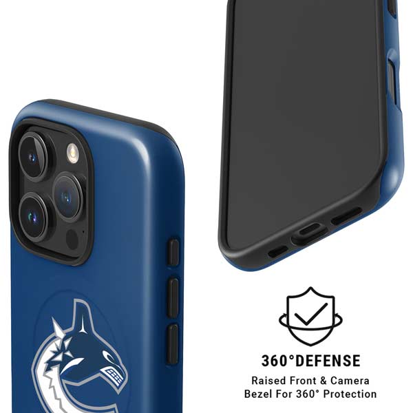 NHL Vancouver Canucks Distressed iPhone 16 Pro Max Magsafe Impact Case