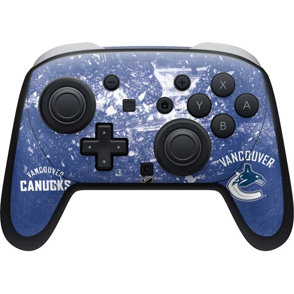 NHL Vancouver Canucks Frozen Nintendo Switch 2 (2025) Pro Controller Skin