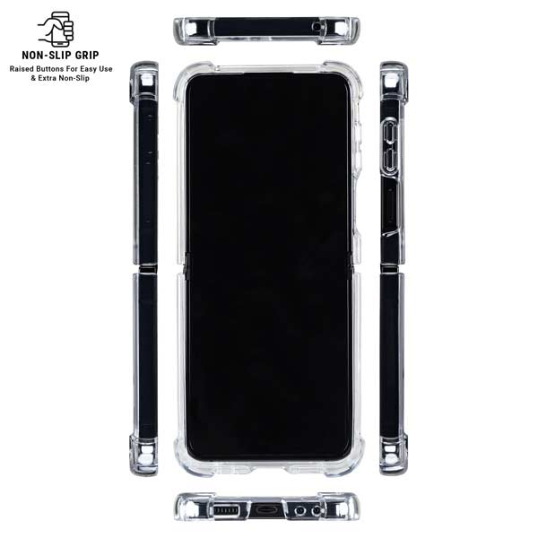 NHL Vancouver Canucks Jersey Galaxy Z Flip7 Clear Case