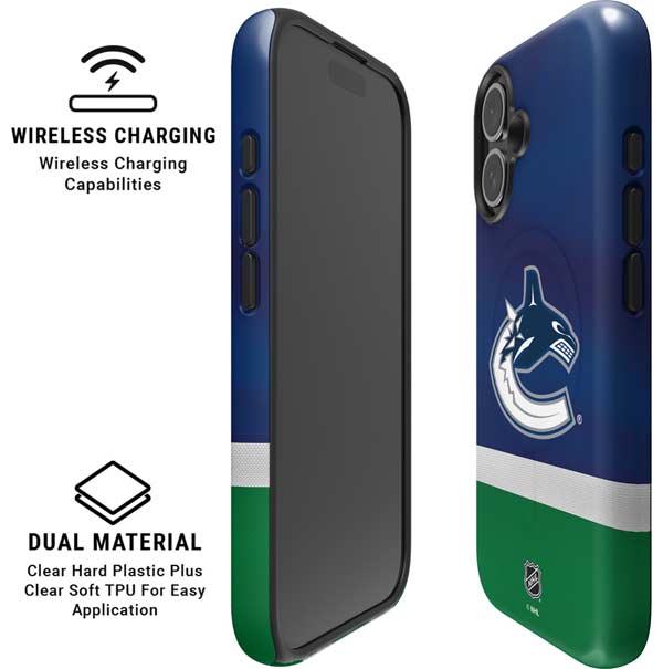 NHL Vancouver Canucks Jersey iPhone 16 Magsafe Impact Case