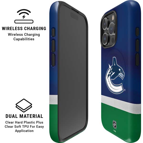 NHL Vancouver Canucks Jersey iPhone 16 Pro Max Magsafe Impact Case