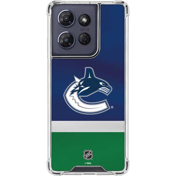 NHL Vancouver Canucks Jersey Moto G Power 5G (2025) Clear Case