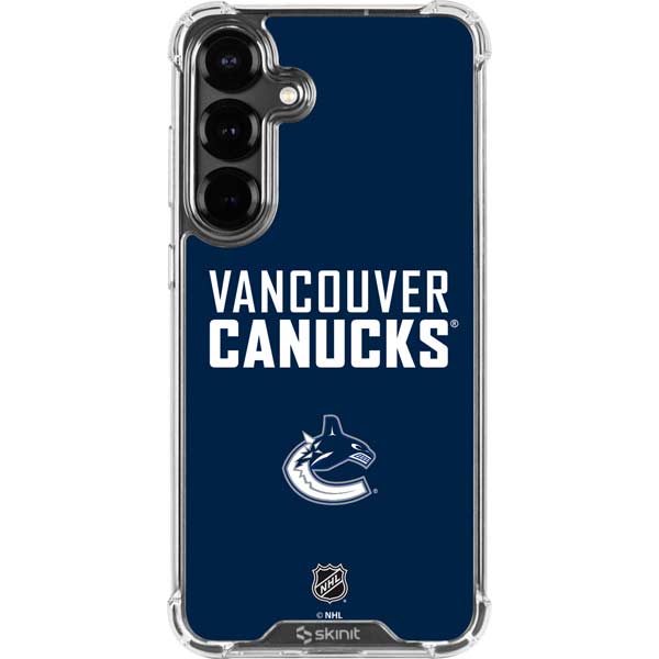 NHL Vancouver Canucks Solid Background Galaxy S26 Clear Case