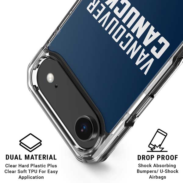 NHL Vancouver Canucks Solid Background iPhone 17 Air Clear Case
