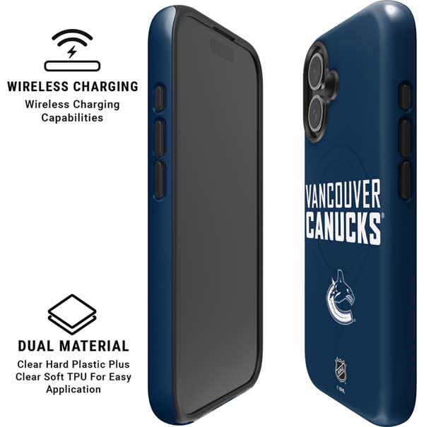 NHL Vancouver Canucks Solid Background iPhone 17 Magsafe Impact Case