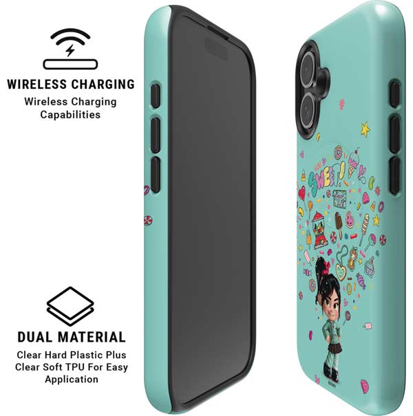 Disney Wreck-it Ralph Vanellope Sugar Icons iPhone 16 Magsafe Impact Case