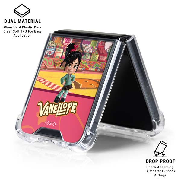 Disney Wreck-it Ralph Vanellope Sugar Rush Galaxy Z Flip7 Clear Case
