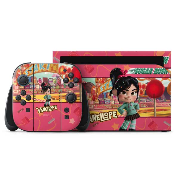 Disney Wreck-it Ralph Vanellope Sugar Rush Nintendo Switch 2 (2025) with Joy-Con Skin