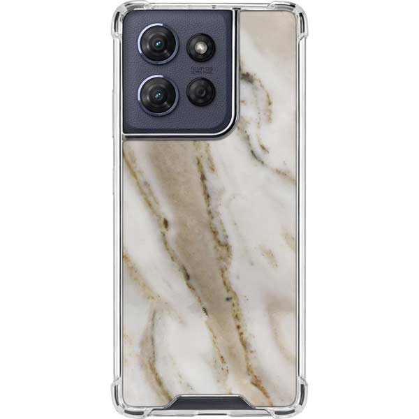 Vanilla Marble Moto G 5G (2025) Clear Case