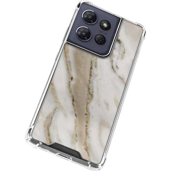 Vanilla Marble Moto G Play 5G (2025) Clear Case