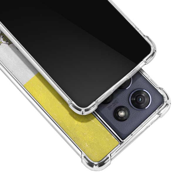 Vatican City Flag Distressed Moto G Play 5G (2025) Clear Case