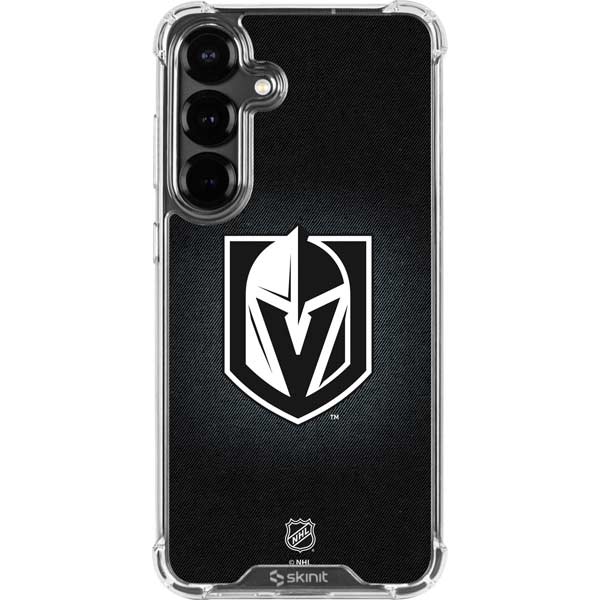 NHL Vegas Golden Knights Black Background Galaxy S26 Clear Case
