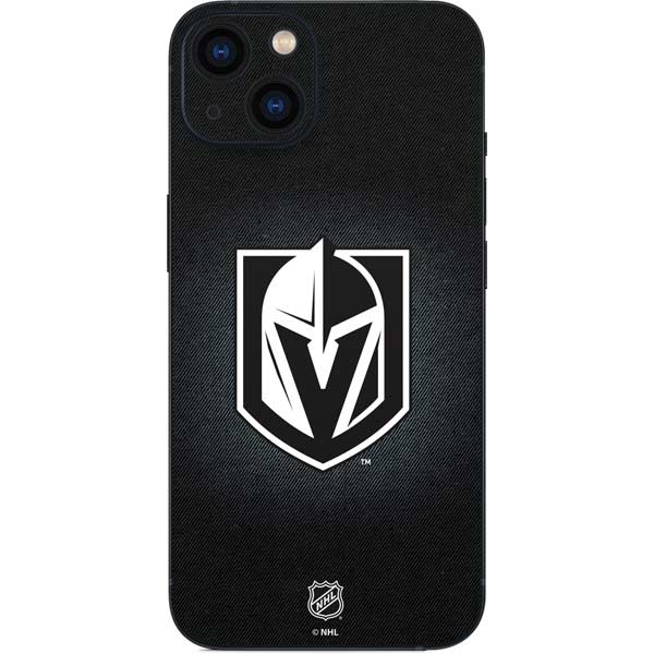 NHL Vegas Golden Knights Black Background iPhone 15 Skin