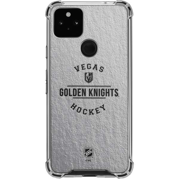 NHL Vegas Golden Knights Black Text Pixel Cases