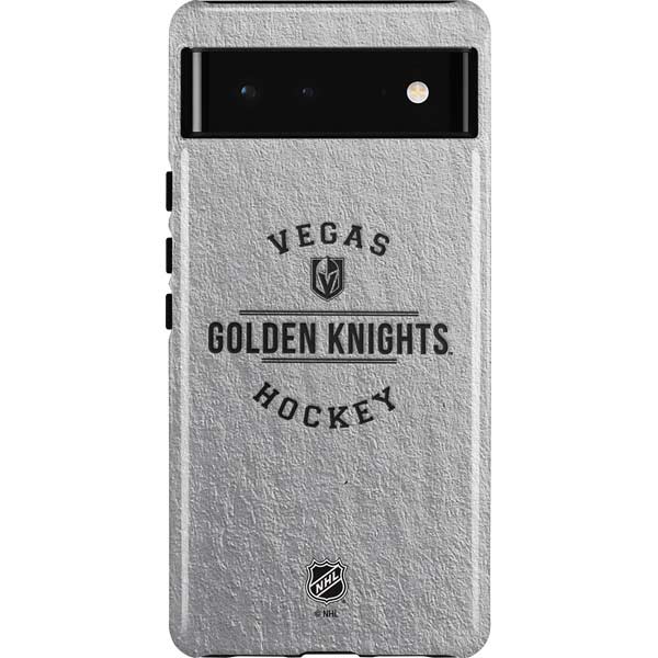 NHL Vegas Golden Knights Black Text Pixel Cases