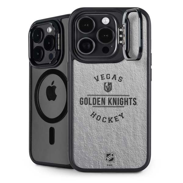 NHL Vegas Golden Knights Black Text iPhone 14 Pro Kickstand Case
